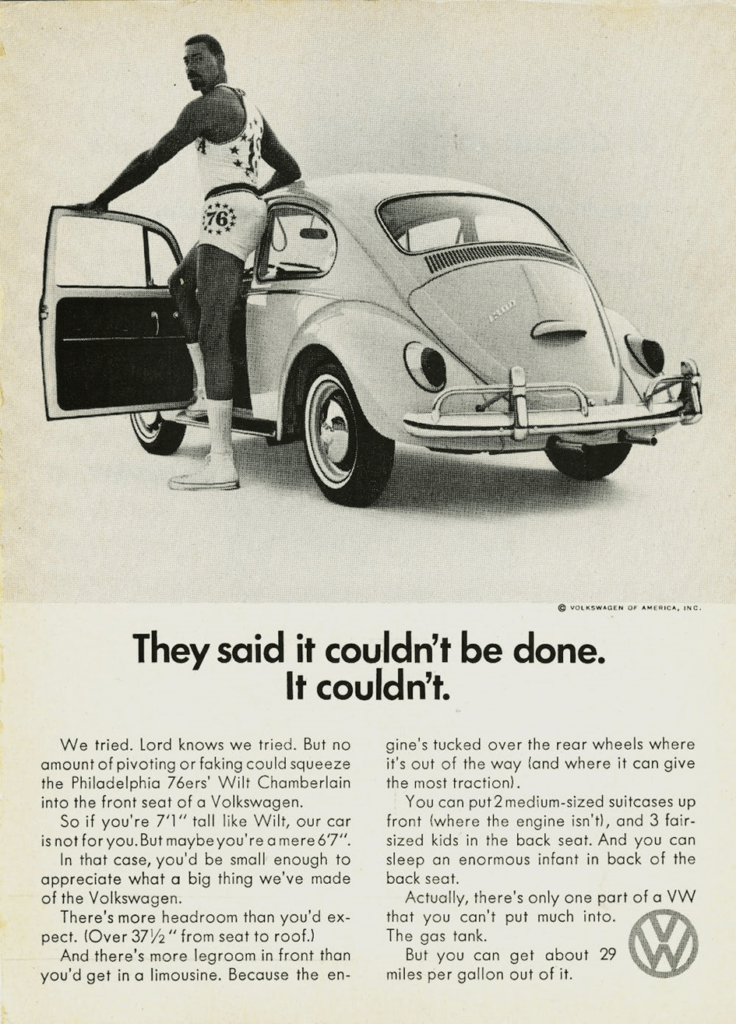 Volkswagen Beetle ad 1966 